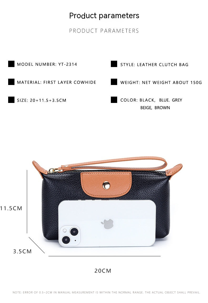 Large Capacity Women's Leather Handbag